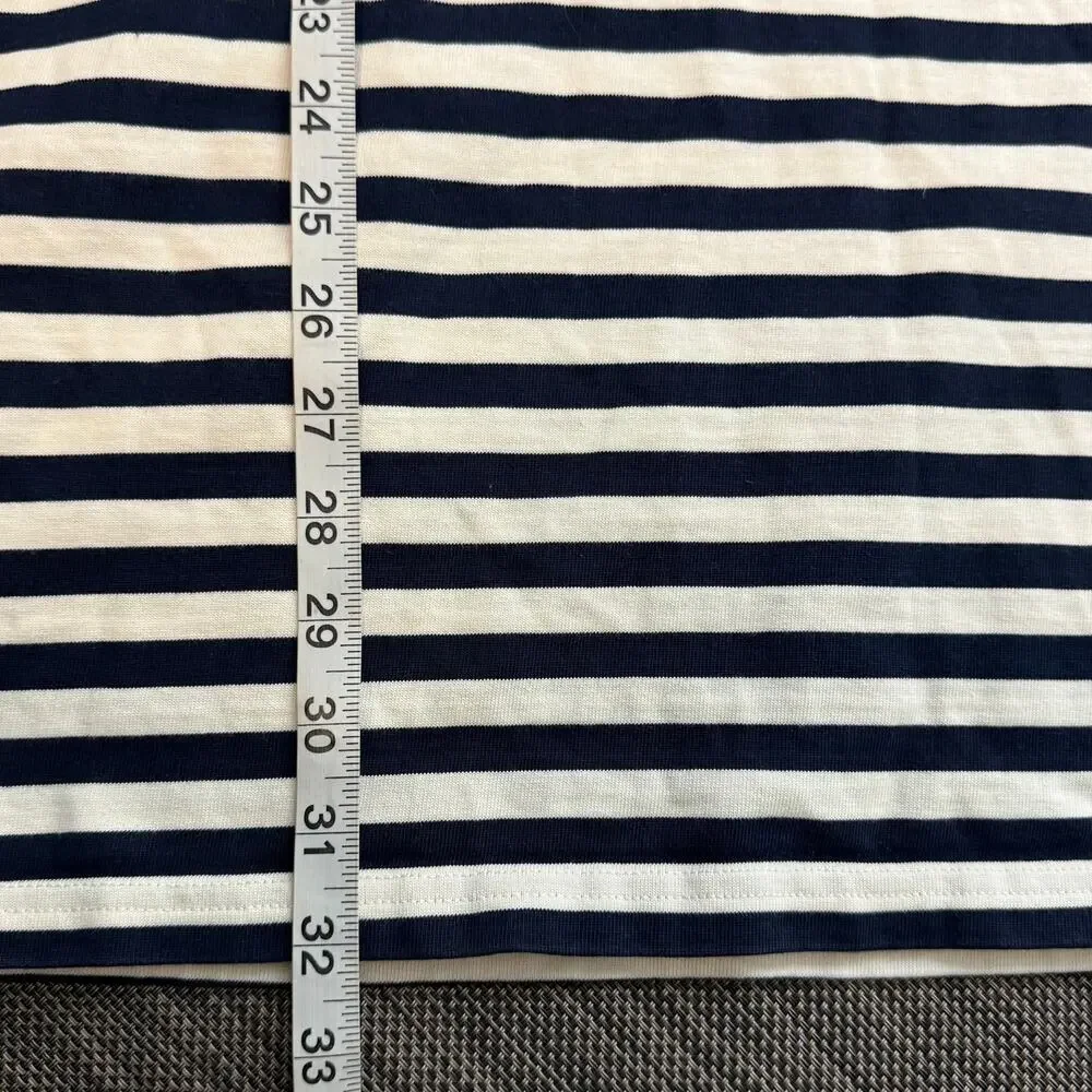 Tory Burch Womens Striped Logo‎ T-Shirt Dress XS
